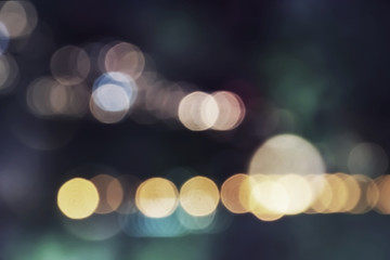 Beautiful bokeh from traffic light.