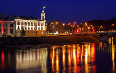 Fototapeta na wymiar Vilnius at night