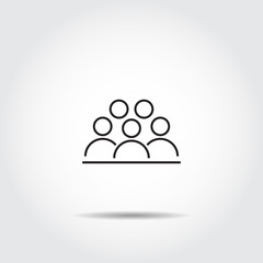 People Icon work group Team Vector