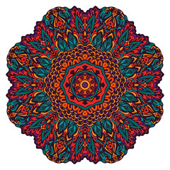 Mandala Round Ornament Pattern.