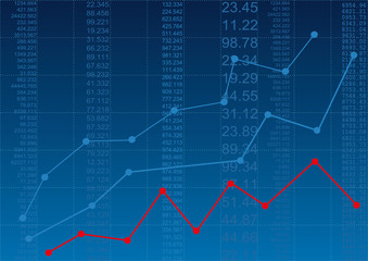Financial report. Vector illustration.