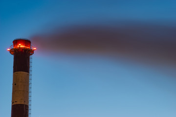 smoking chimney of coal power plant