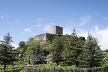 Fototapeta na wymiar Castillo de Gaucín en la provincia de Málaga, Andalucía