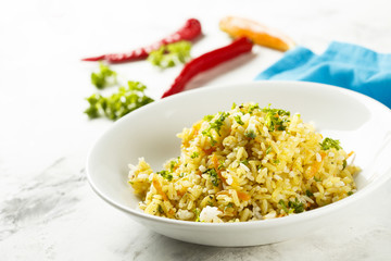 Rice with vegetables