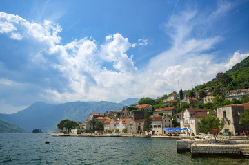 Fototapeta na wymiar Bay of Kotor, Perast, Montenegro
