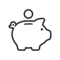 Piggy bank icon