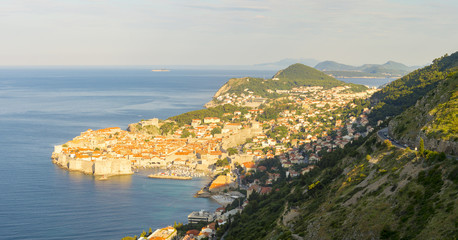 Fototapeta na wymiar view of old city Dubrovnik in a beautiful summer day, Croatia