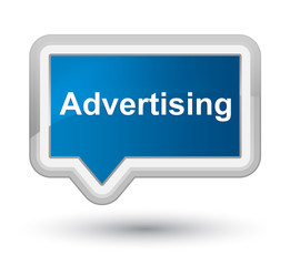 Advertising prime blue banner button