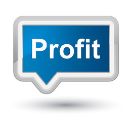 Profit prime blue banner button