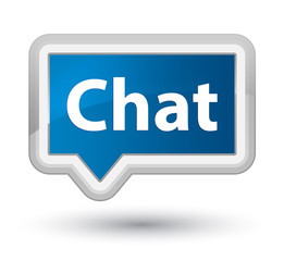 Chat prime blue banner button