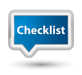 Checklist prime blue banner button