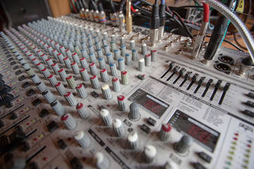 Music studio mix console