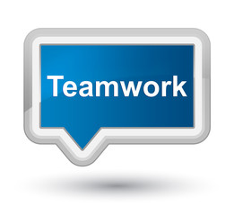 Teamwork prime blue banner button