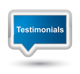 Testimonials prime blue banner button