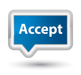 Accept prime blue banner button