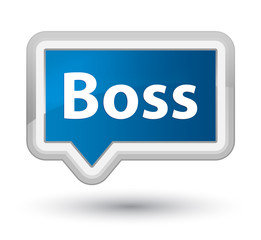 Boss prime blue banner button