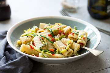 Pasta with Zucchini and Chili