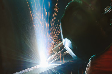 Steel welding process