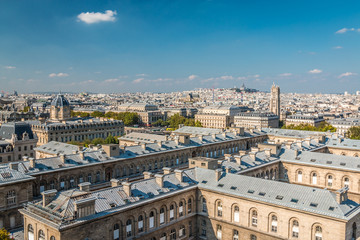 Panoramic city view Paris