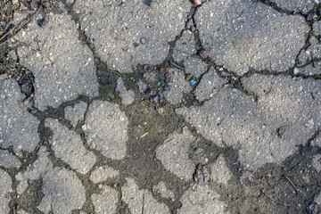 Cracked asphalt background texture