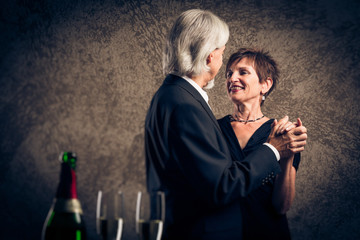 Senior Married Couple Dancing
