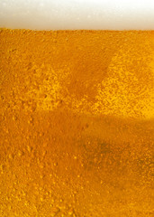 Fresh Beer Close-up Background