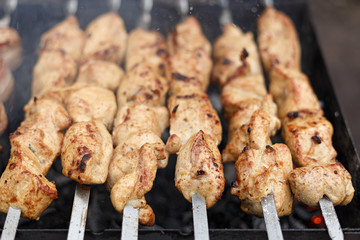 barbecue on the grill