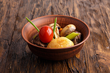 stew with vegetables