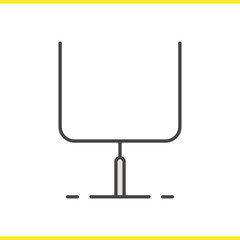 American football gates color icon