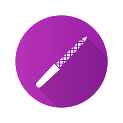 Nail file flat design long shadow icon