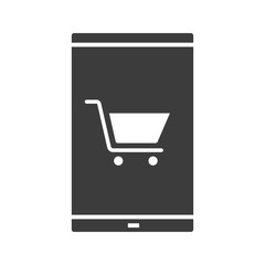 Smartphone shopping app icon