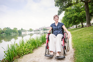 Senior Woman In Wheelchair