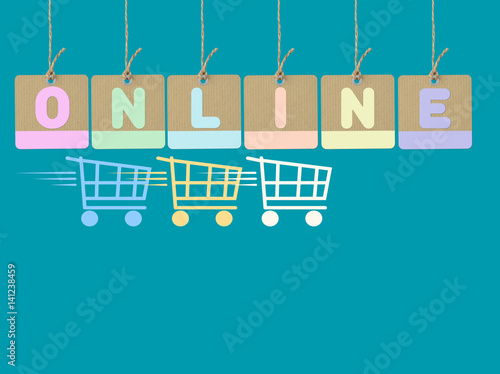 "Online shopping background" Stock photo and royalty-free images on