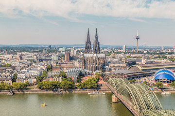 Nice view of Cologne Germany
