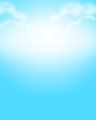 Light blue sky background