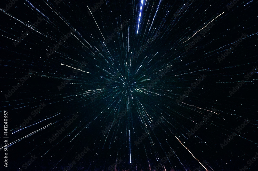 Wall mural stars and galaxy outer space sky night universe black background