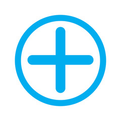 Obraz premium plus concept icon on white background. plus concept sign.