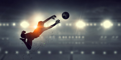 It is game time . Mixed media