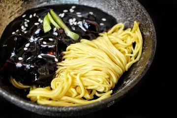 Korean black bean noodle jajangmyeon