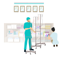 Medical office in the hospital