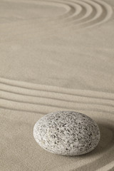 Fototapeta na wymiar Harmony and balance meditation zen garden, a concept for relaxation concentration and simplicity. Holistic tao buddhism or spa wellness treatment..