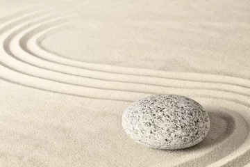 Crédence de cuisine en verre imprimé Zen Spa bien-être jardin zen en pierre. Détente et méditation vers la spiritualité. Contexte méditatif. ..