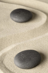 Fototapeta na wymiar zen meditation stone background, Buddhism stones presenting ying yang for relaxation balance and harmony or spa wellness concept for purity..