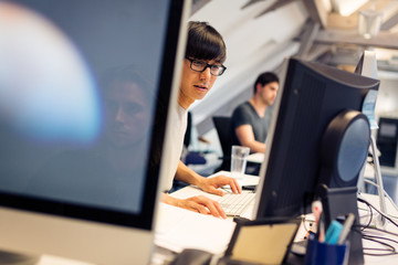 Tech Start-up Founders Working