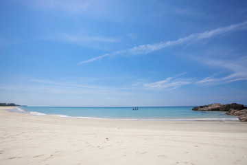 Beautiful sand and sea, tropical beach in phang nga thailand