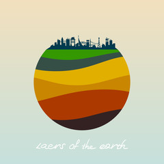 Layers of the earth.