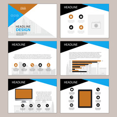 Multipurpose template for presentation slides with graphs and charts. Perfect for your business report or personal use