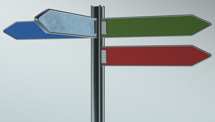 Obraz premium Information sign, 3d rendering