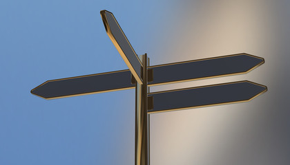 Information sign, 3d rendering