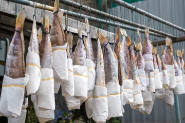 Crédence de cuisine en verre imprimé Poisson Salted fish